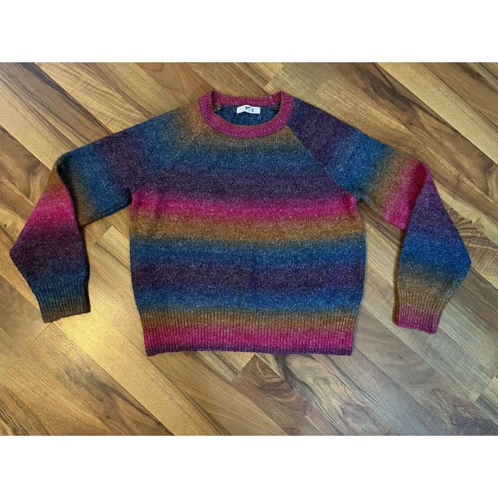 Steve Madden BB Dakota‎ Sweater Girls Sz S Ombre Stripe Sweater Pull Over